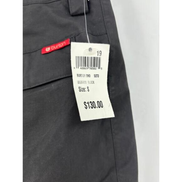 Burton Pants Womens Small Stakeout Cargo Snowboard True Black Waterproof NWT - Picture 7 of 10